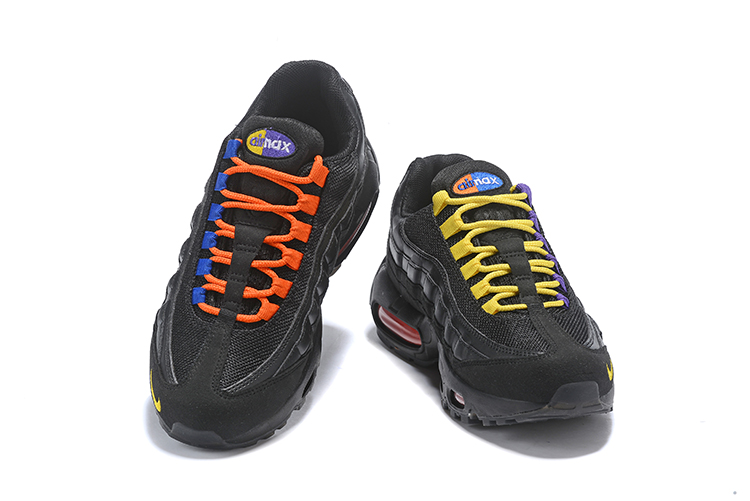 New Nike Air Max 95 Black Orange Yellow - Click Image to Close